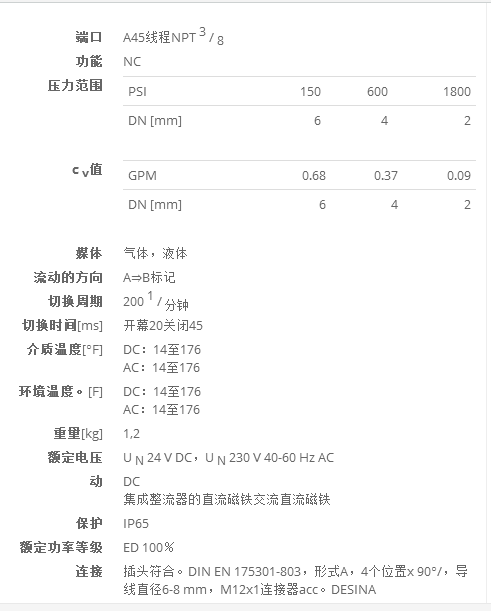 德國(guó)COAX高壓同軸閥A 45