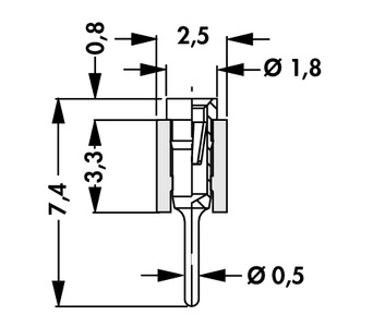 Fischer Elektronik連接器母座