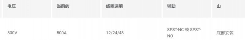 GIGAVAC 常開接觸器 800V系列