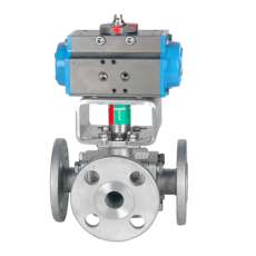 MARWINVALVE 全通徑三通法蘭球閥2100F-F系列