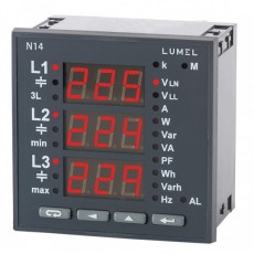 LUMEL 三相網(wǎng)絡(luò)參數(shù)表N14系列