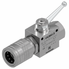 GEMELS 帶集成快速接頭的球閥GE2 + QC 推拉系列