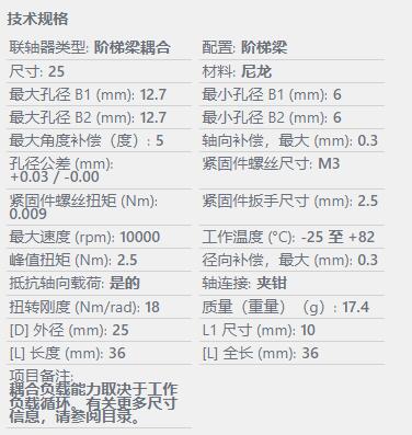 Huco 階梯梁聯(lián)軸器637.25系列