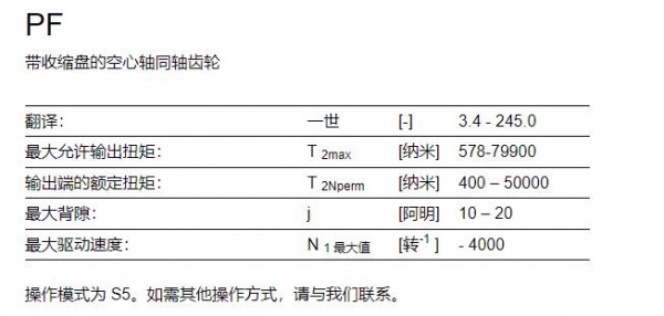 VOGEL-ANTRIEBE 工業(yè)行星齒輪PF系列