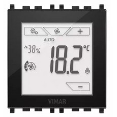 VIMAR 觸摸恒溫器 2M 黑色 - 02951系列