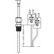 THERMO ELECTRIC 帶PVC引線的熱電偶系列