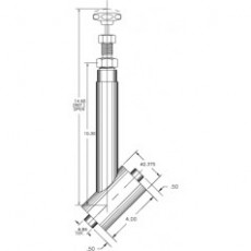 CRYOCOMP 真空夾套 Y 型閥C2043-M21系列