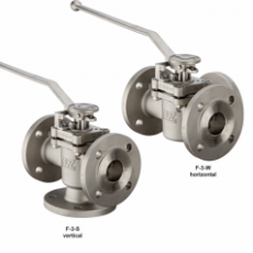 AZ VALVES 帶 ISO 頂部法蘭的三通旋塞閥系列