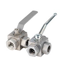 ANCHOR FLUID POWER 三通塊體螺紋球閥AE3